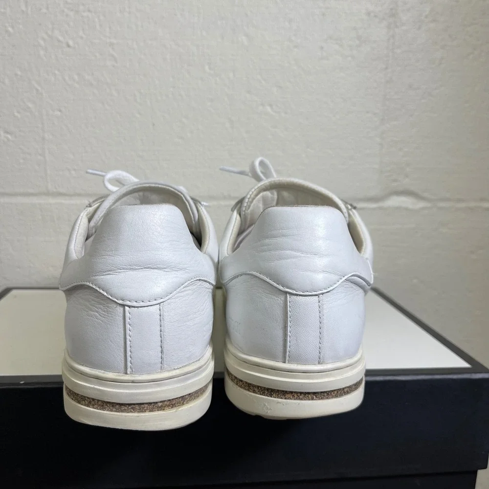 Birkenstock Bend Low White Leather Comfort Sneaker Lace up Women's 41 EU/10 US - Picture 6 of 10